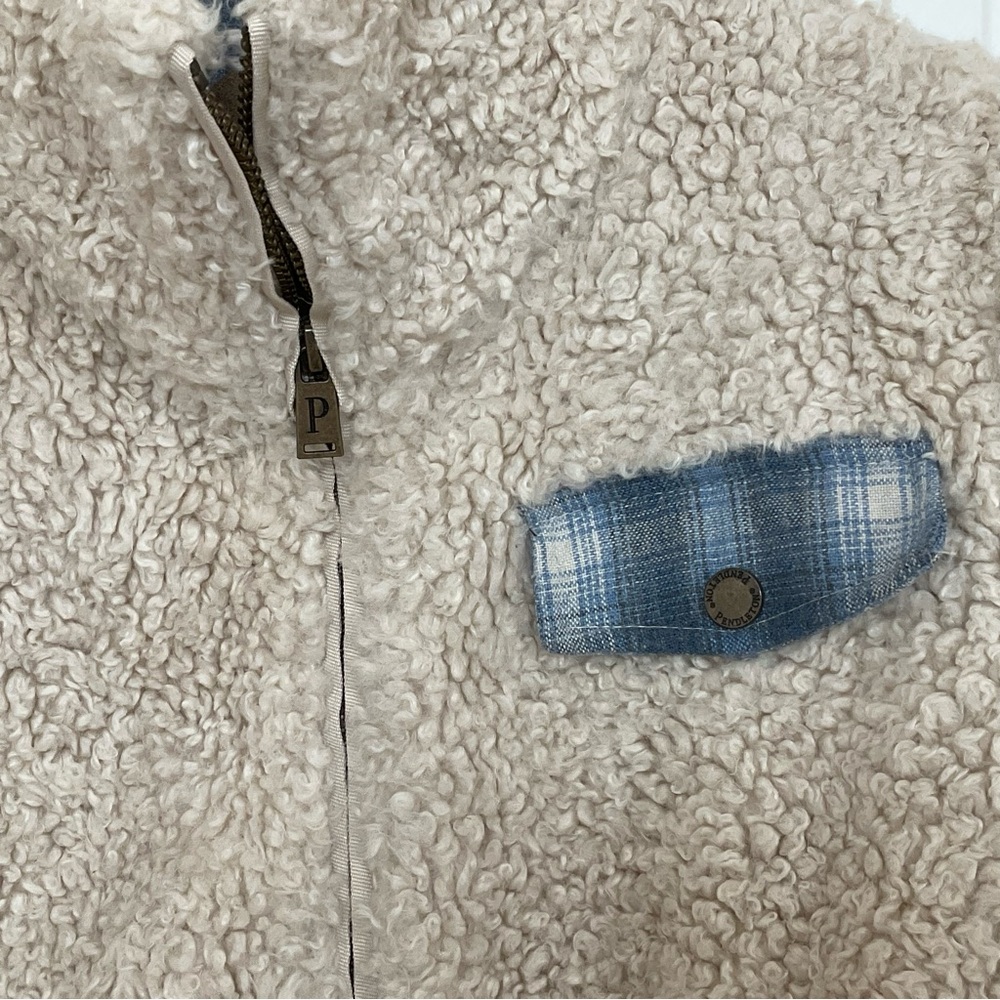 Pendleton Sherpa Teddy Zip Up Jacket S - Picture 6 of 12
